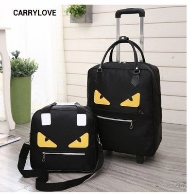 Carrylove Cartoon Luggage Series 16/18 Size  Boarding Handbag Rolling Luggage Spinner Brand