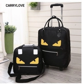 Carrylove Cartoon Luggage Series 16/18 Size  Boarding Handbag Rolling Luggage Spinner Brand