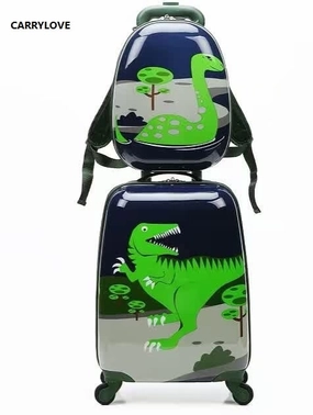 Carrylove Cartoon Luggage Series 18 Inch Pc Handbag And  Rolling Luggage  Gifts For Children