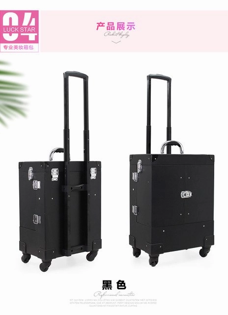 Carrylove High Quality Women Beauty Suitcase Professional Cosmetic Makeup Bag For Female Brand