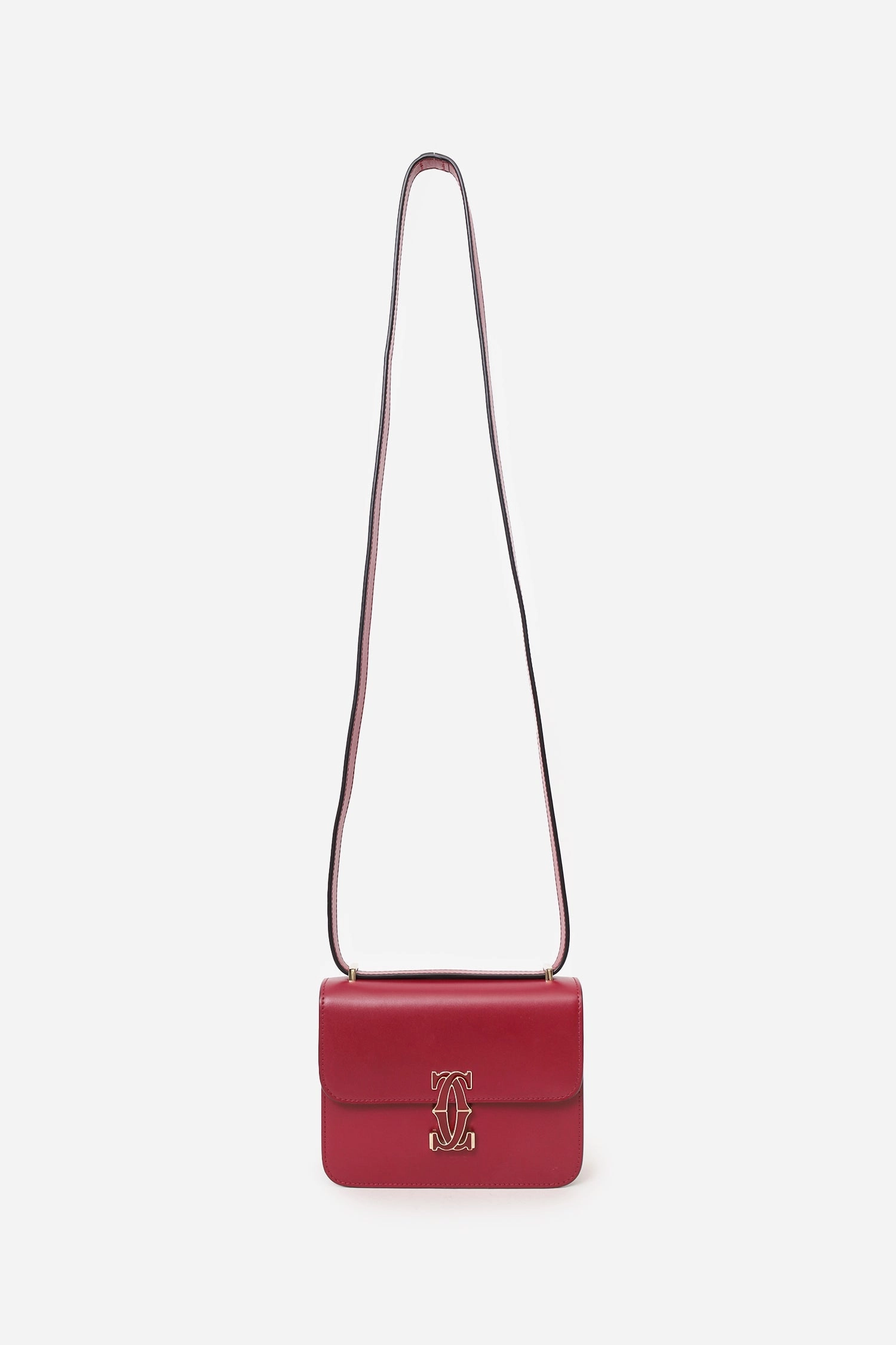 Cartier Red Leather C de Cartier Mini Shoulder Bag