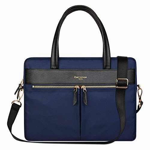 Cartinoe Laptop Tote Bag, Women Waterproof Laptop Bag Briefcase RFID Blocking Ultrathin Nylon
