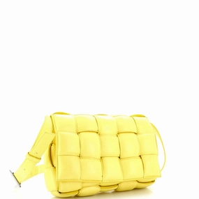Cassette Crossbody Bag Padded Maxi Intrecciato Leather Small