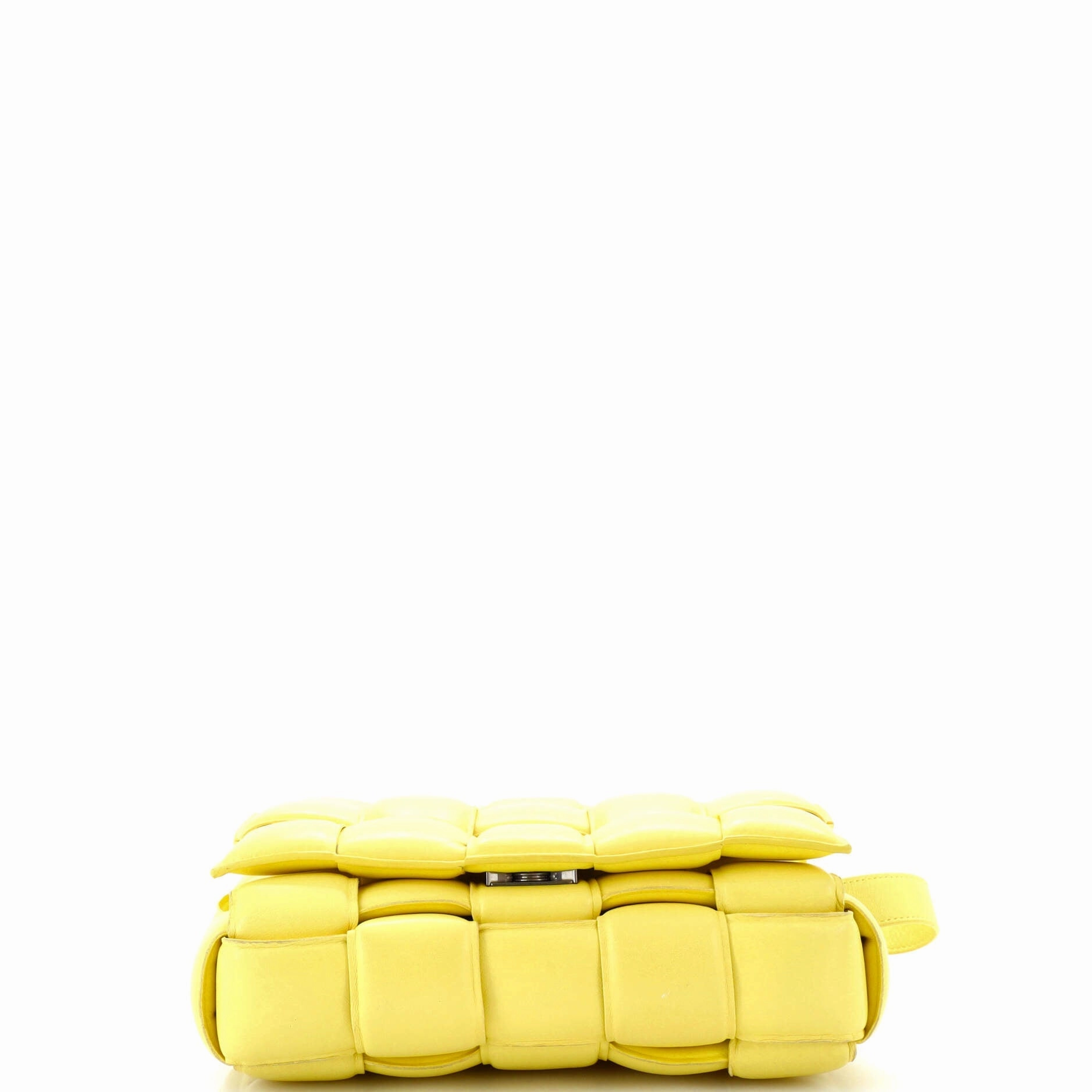 Cassette Crossbody Bag Padded Maxi Intrecciato Leather Small