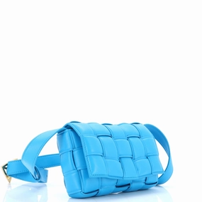 Cassette Crossbody Bag Padded Maxi Intrecciato Leather Small