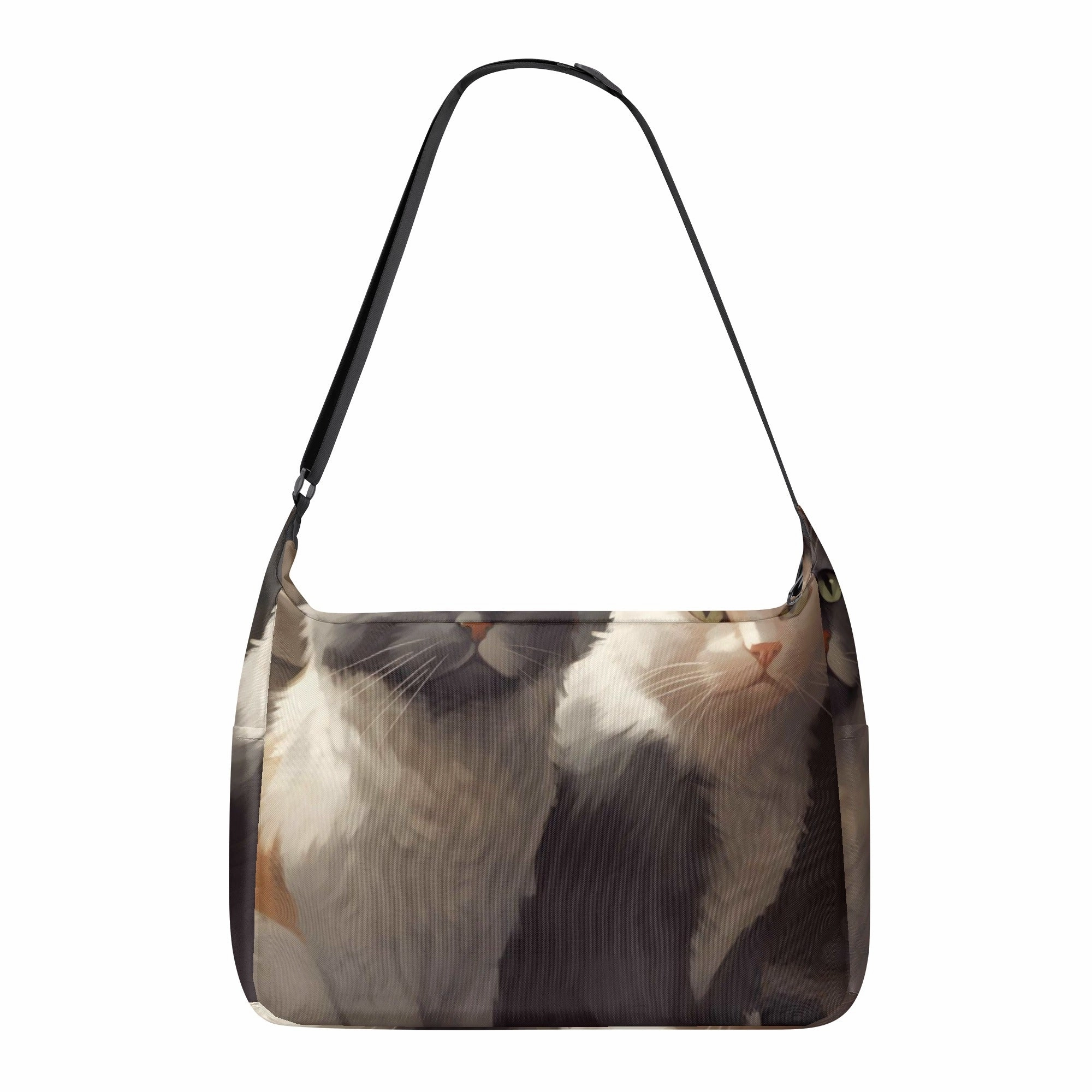 Cat Print  Journey Laptop Messenger & Shoulder Bag