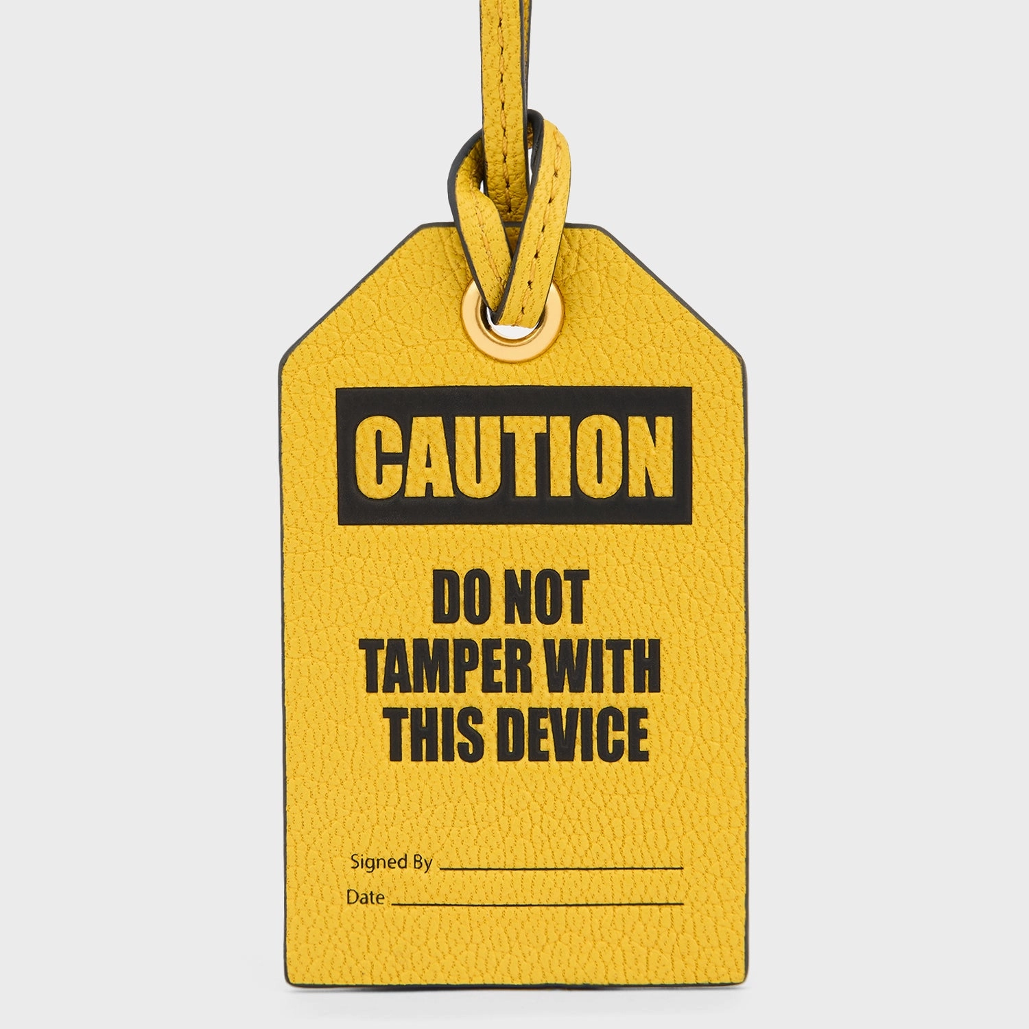 Caution Luggage Label Charm