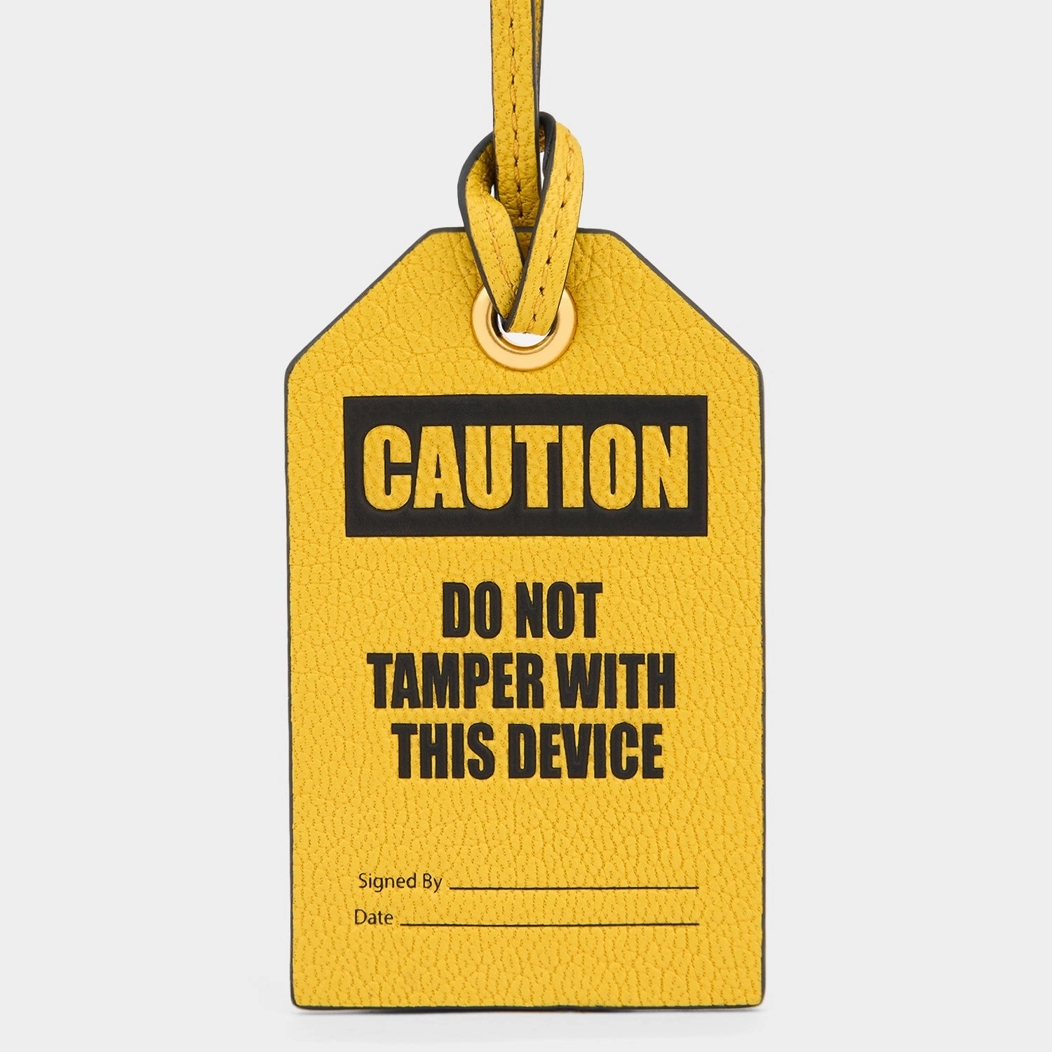 Caution Luggage Label Charm