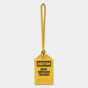 Caution Luggage Label Charm