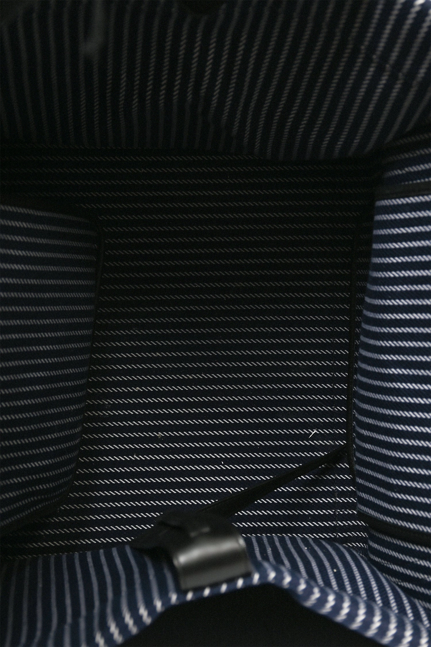 Celine 2015 Navy Blue Striped Canvas Phantom Cabas Tote