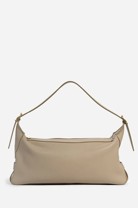 Celine 2022 Taupe Leather Medium Romy Shoulder Bag