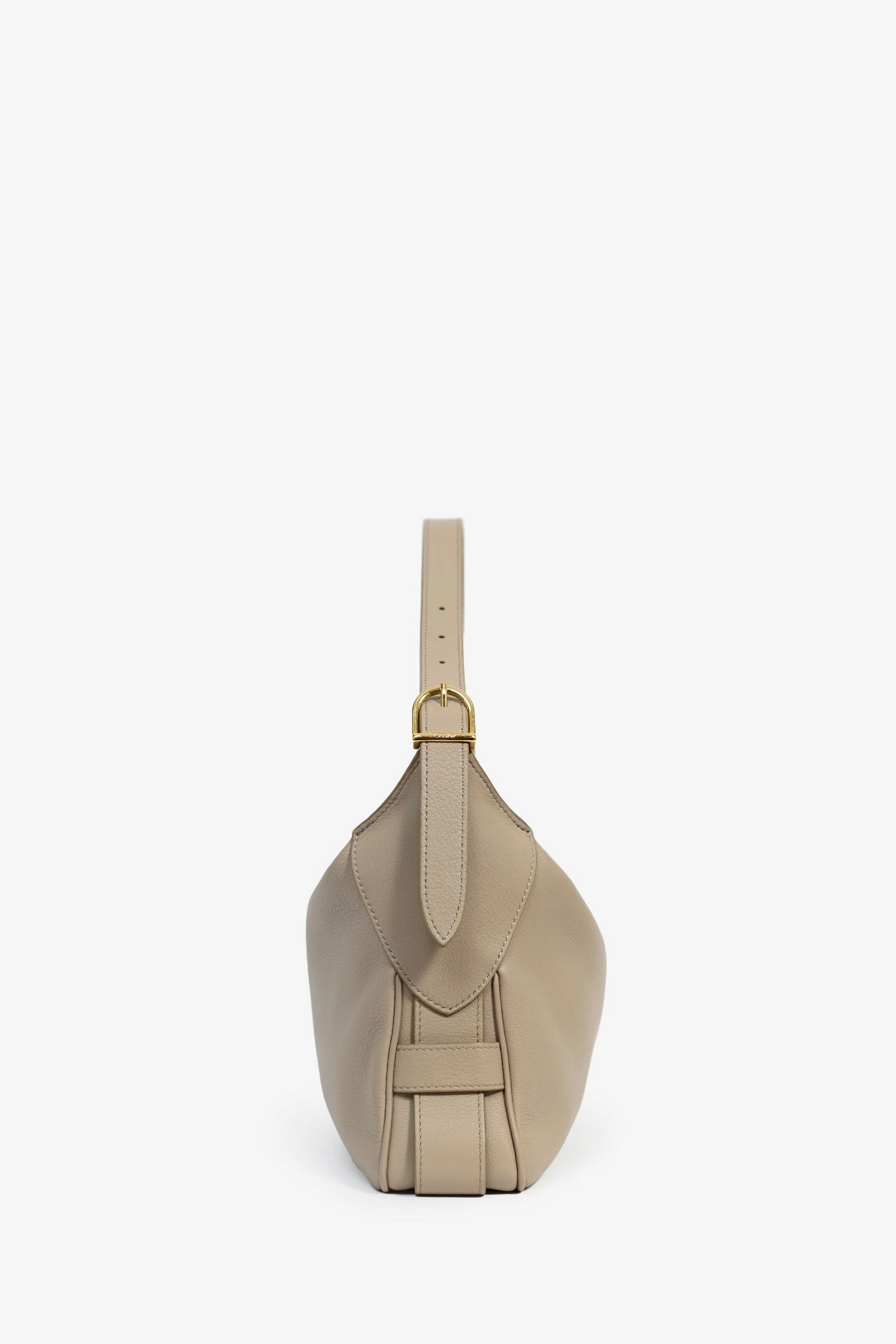 Celine 2022 Taupe Leather Medium Romy Shoulder Bag