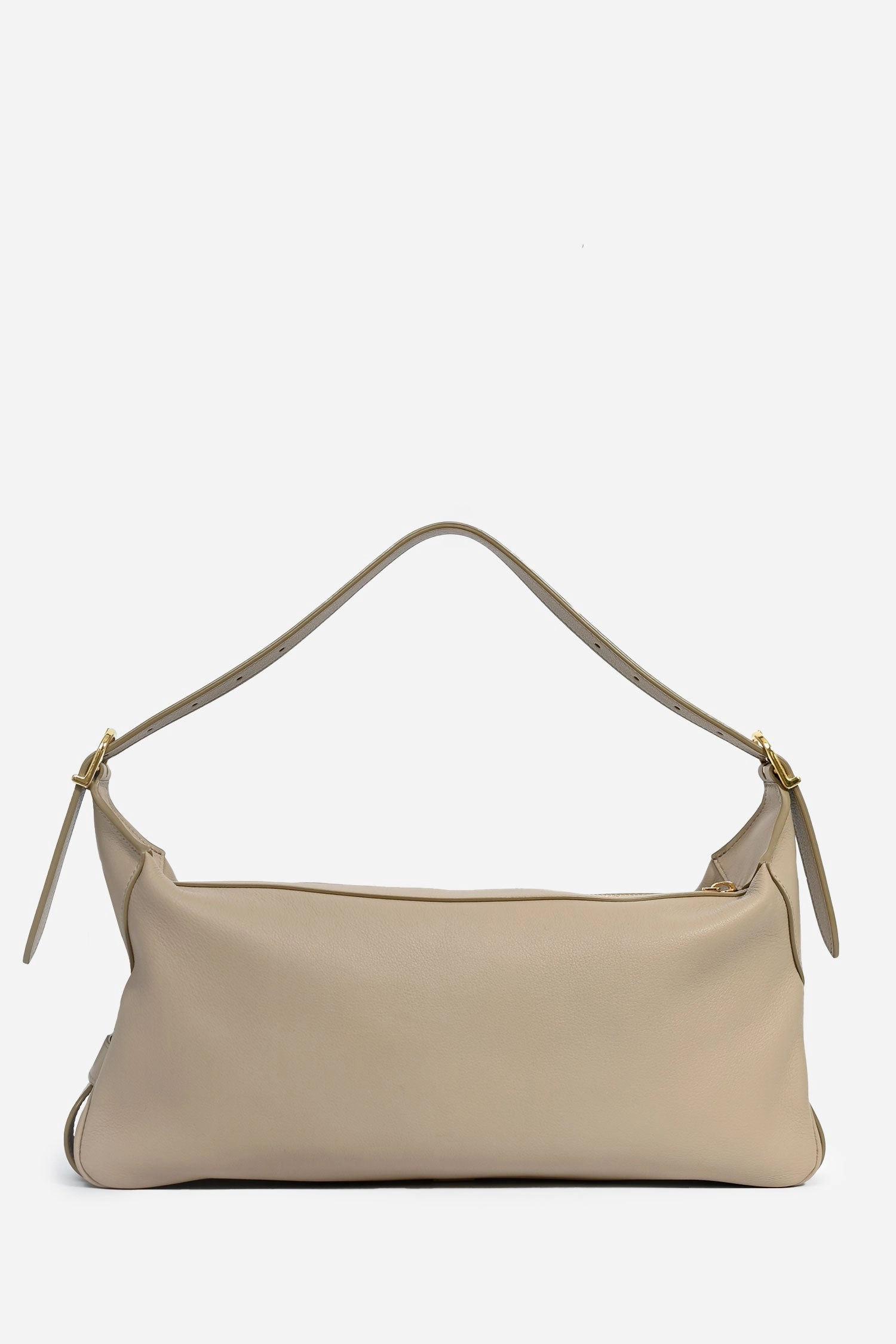 Celine 2022 Taupe Leather Medium Romy Shoulder Bag