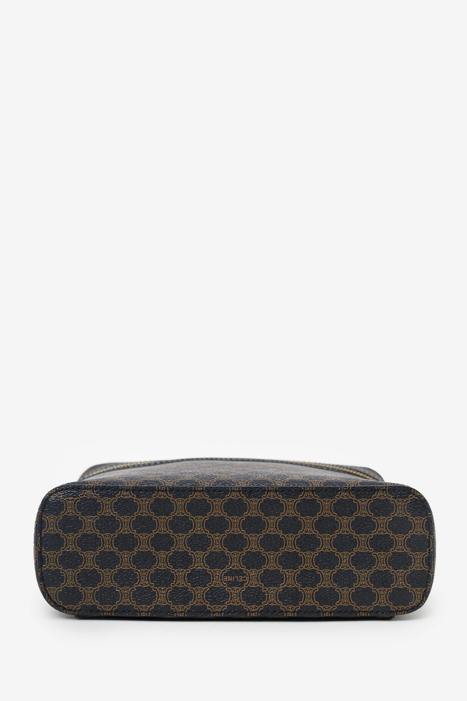Celine Black/Brown Macadam Cosmetic Bag