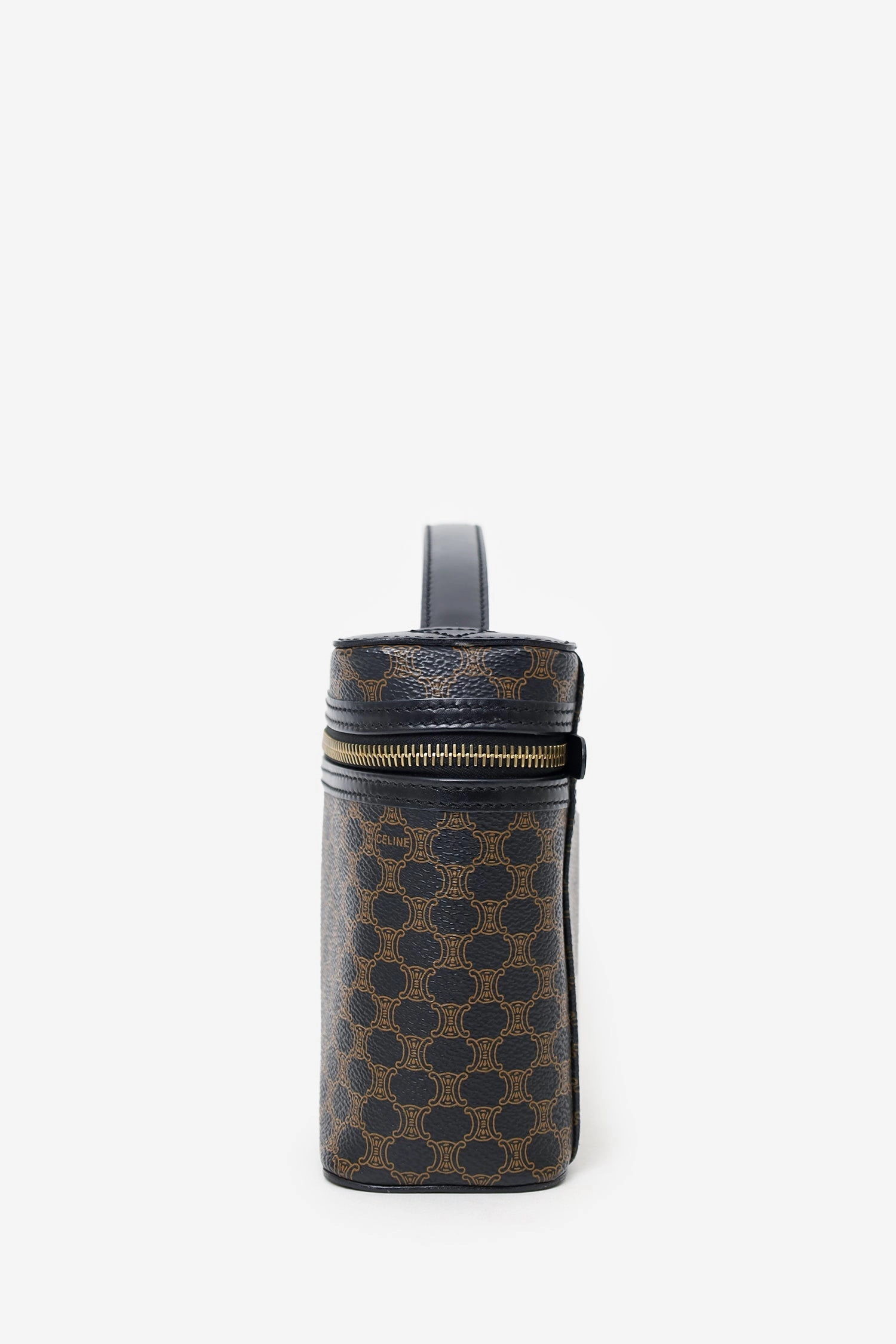 Celine Black/Brown Macadam Cosmetic Bag