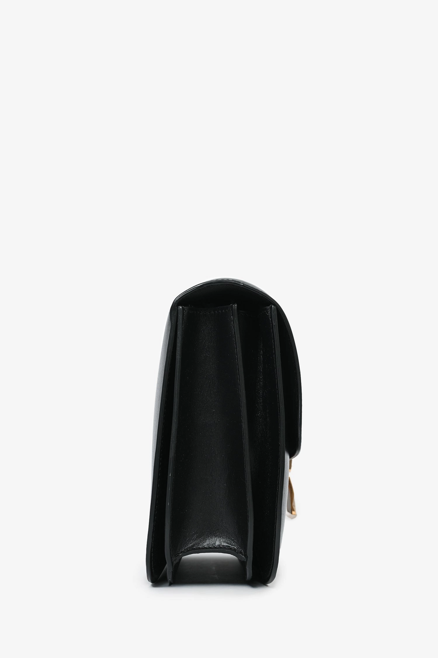 Celine Black Leather Classic Medium Shoulder Bag