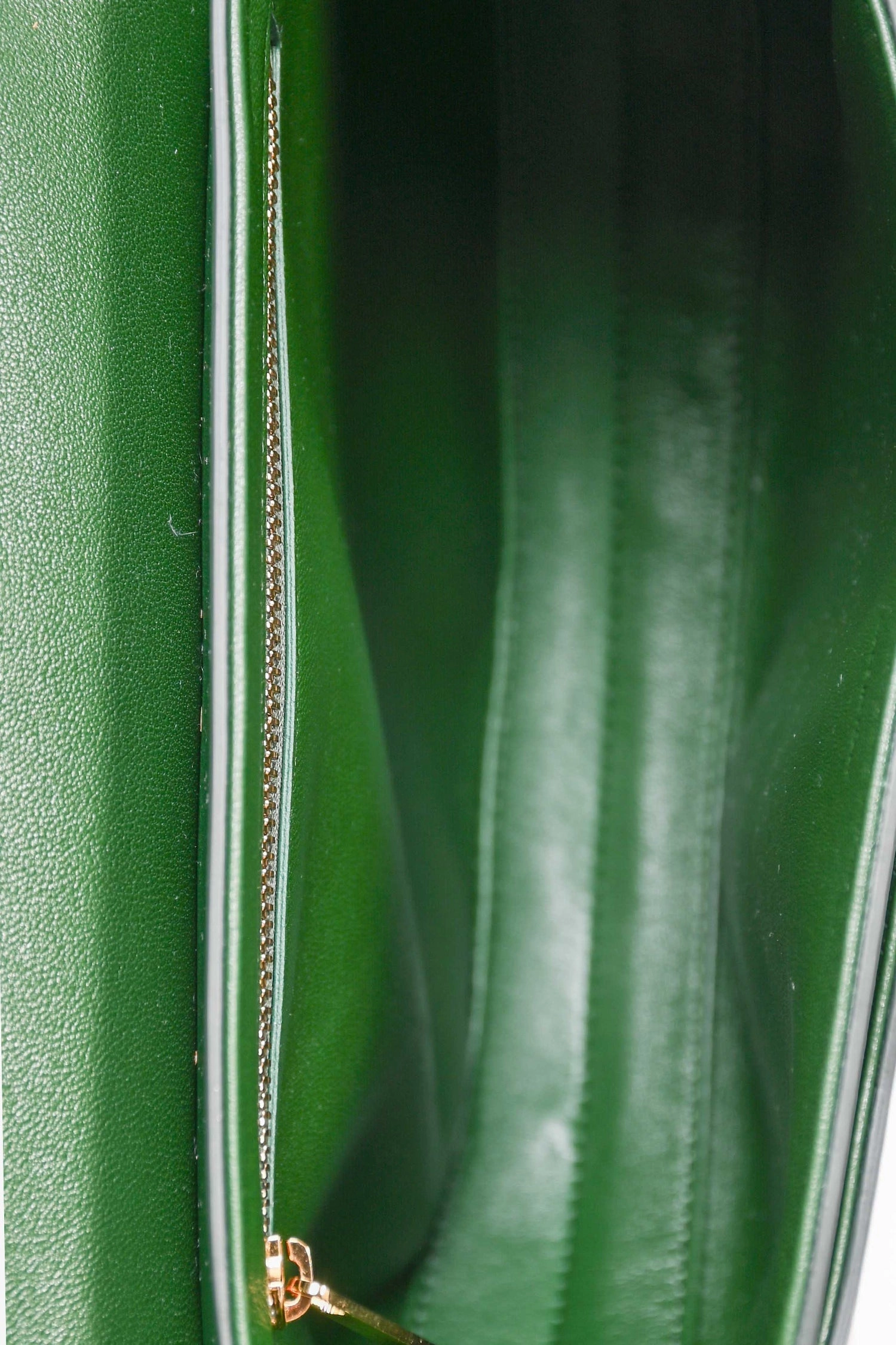 Celine Green Leather Besace 16 Crossbody Bag