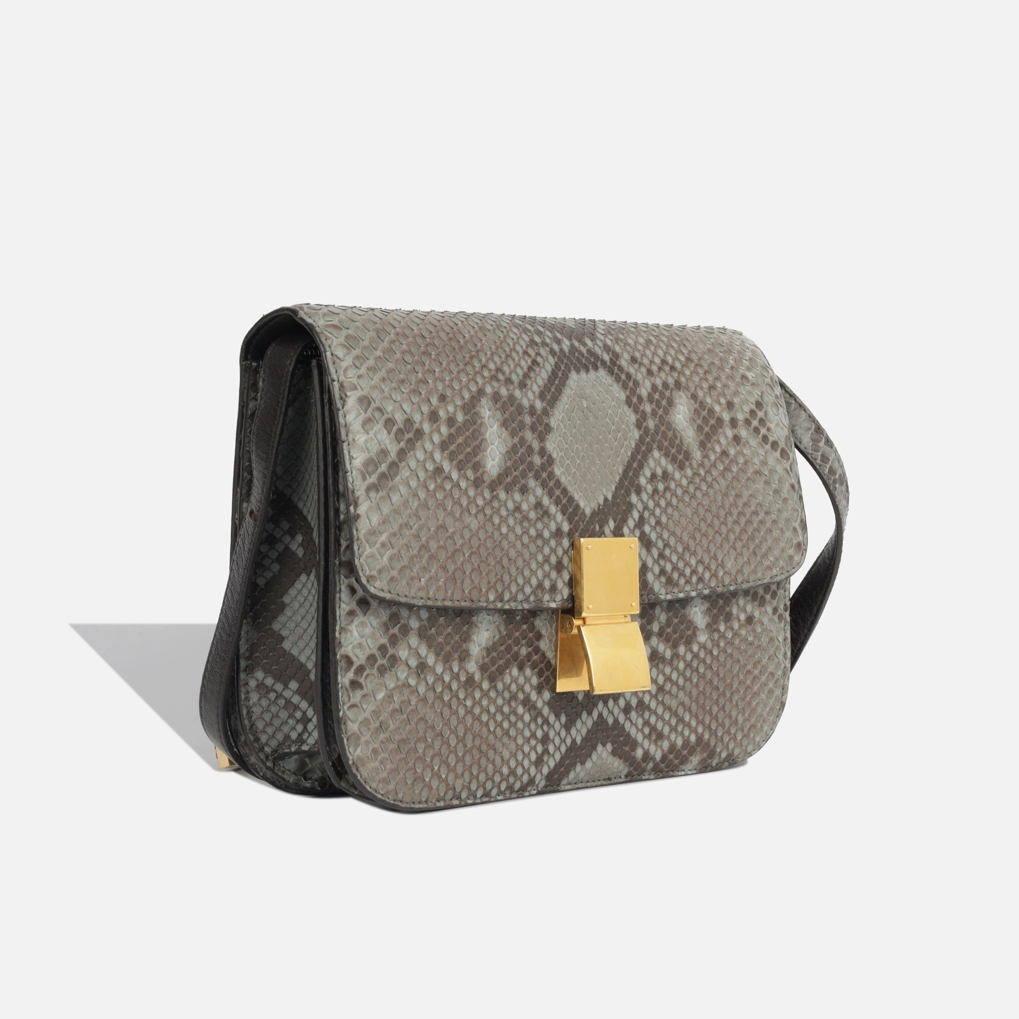Celine Medium Classic Box Bag - Python
