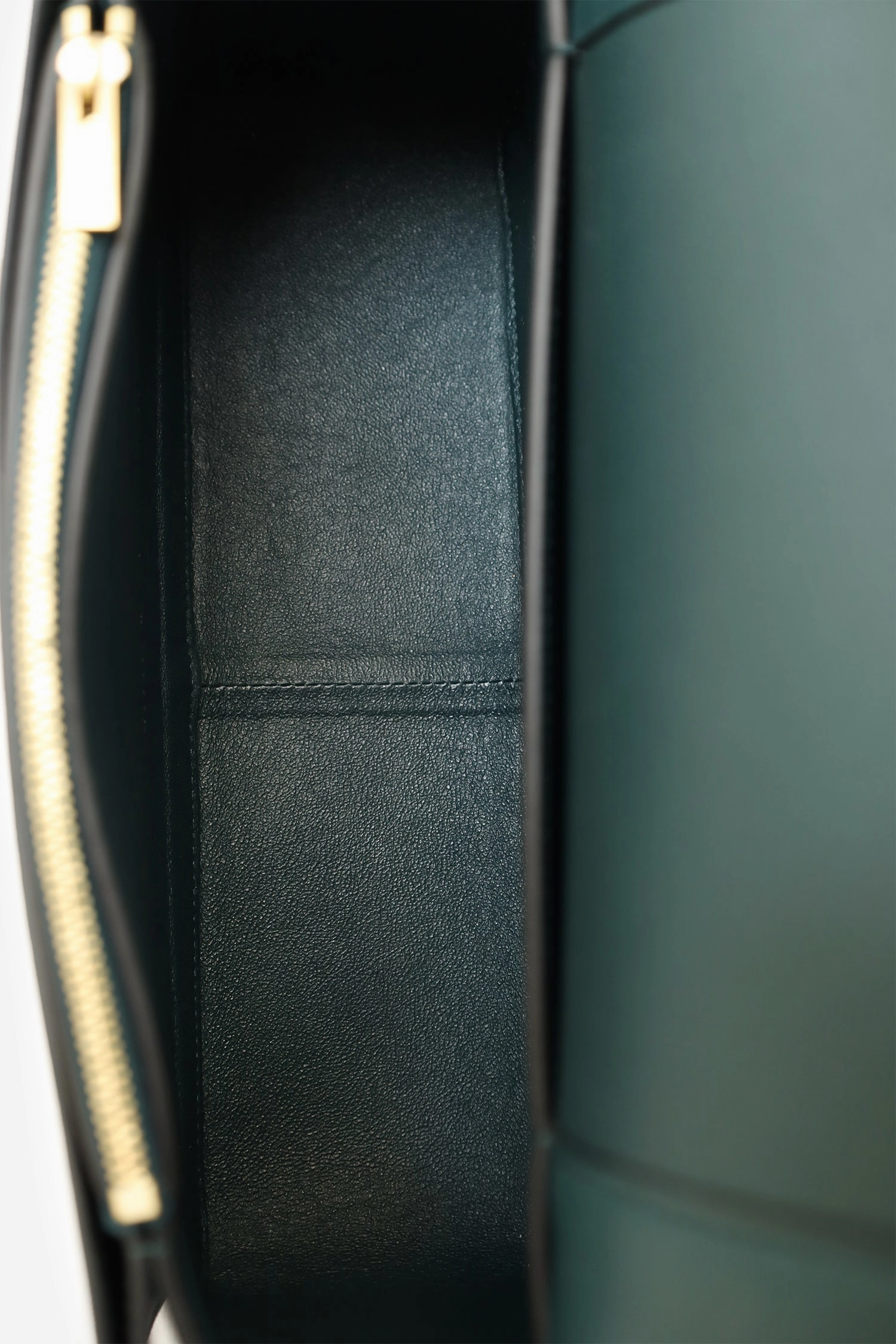 Celine Navy/Green Leather Frame Shoulder Bag