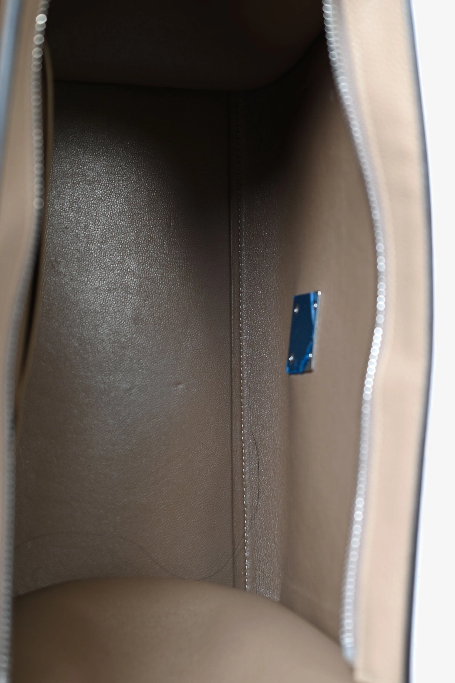Celine Taupe Leather/Beige Suede Small Trapeze Bag with Strap