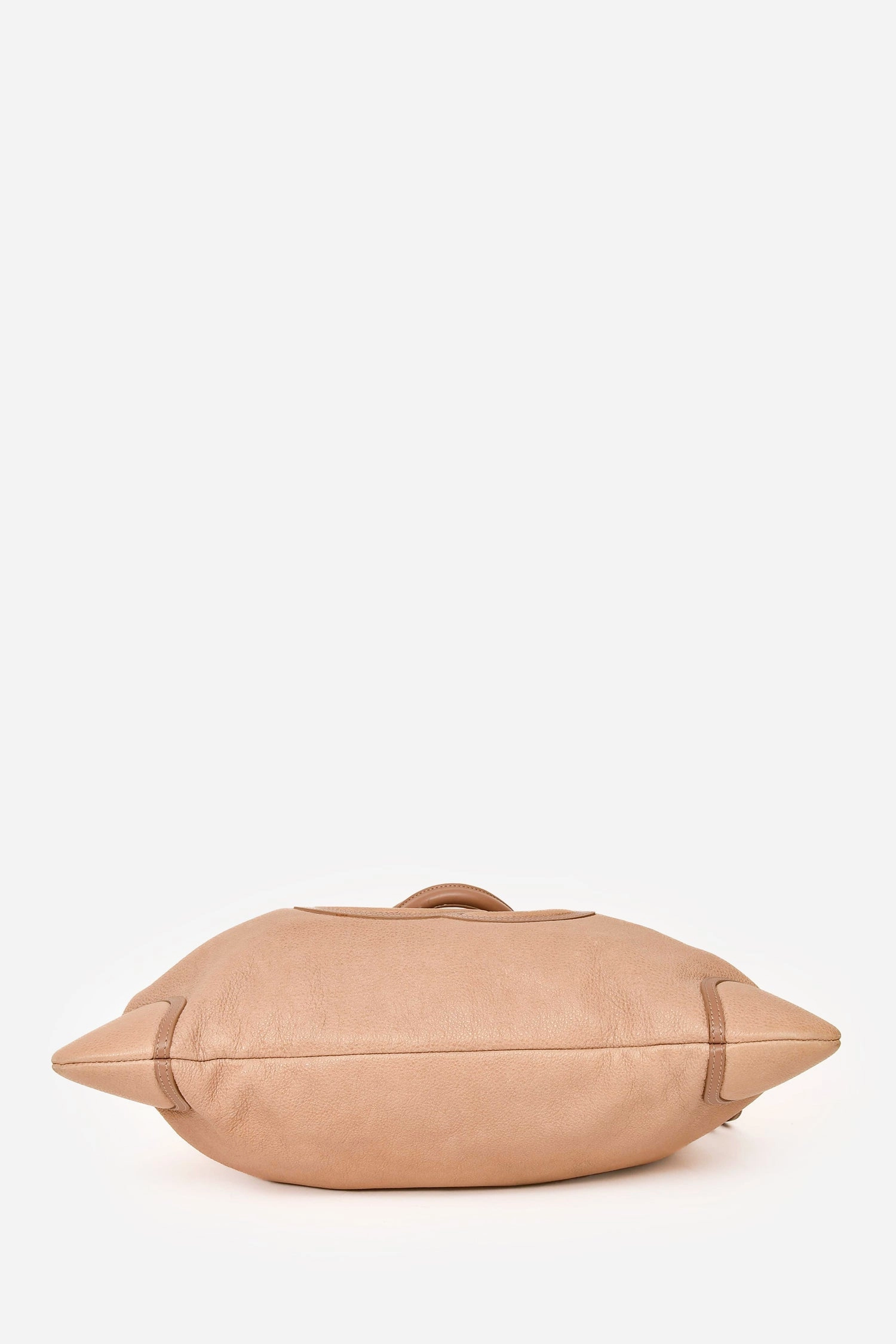 Chanel 2010-11 Beige Washed Leather Drawstring Bag