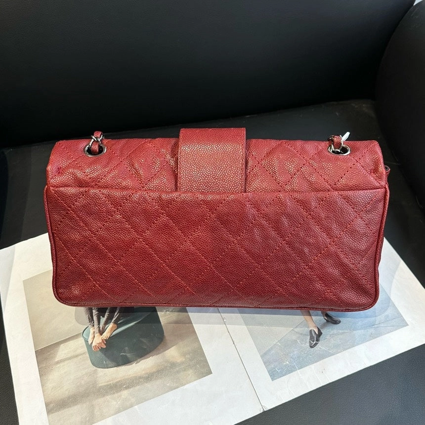 Chanel 2.55 Red Chain Crossbody Bag