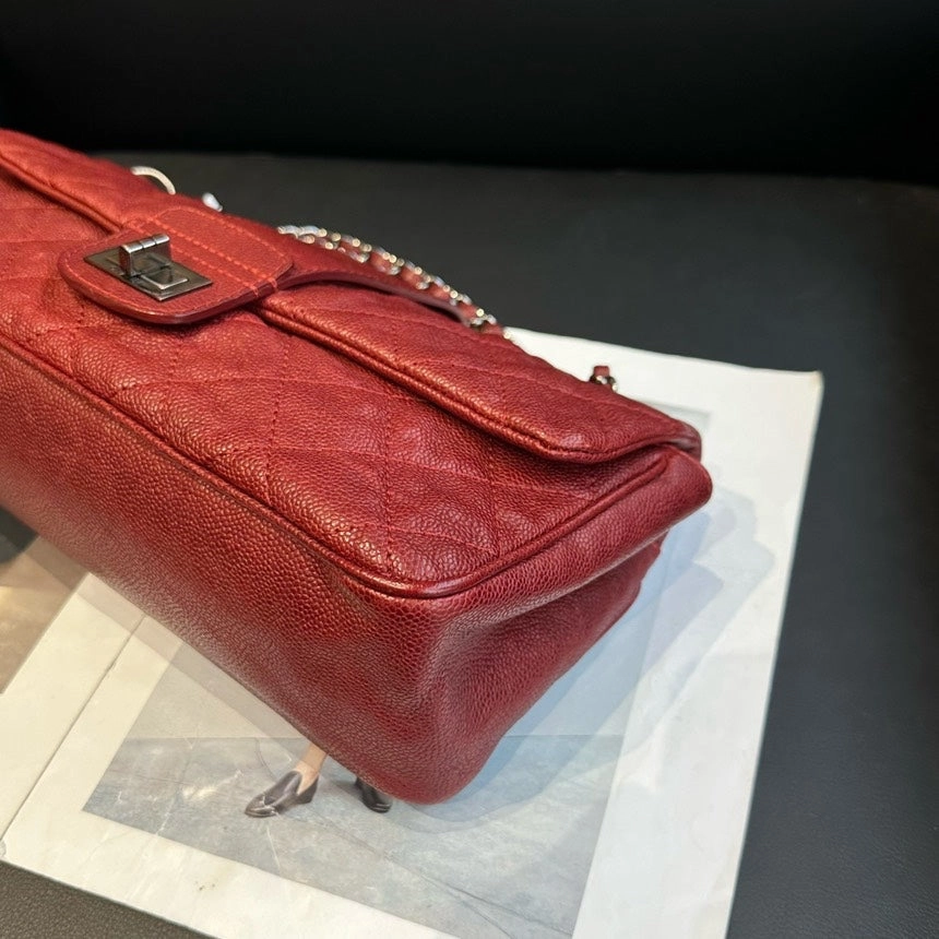 Chanel 2.55 Red Chain Crossbody Bag