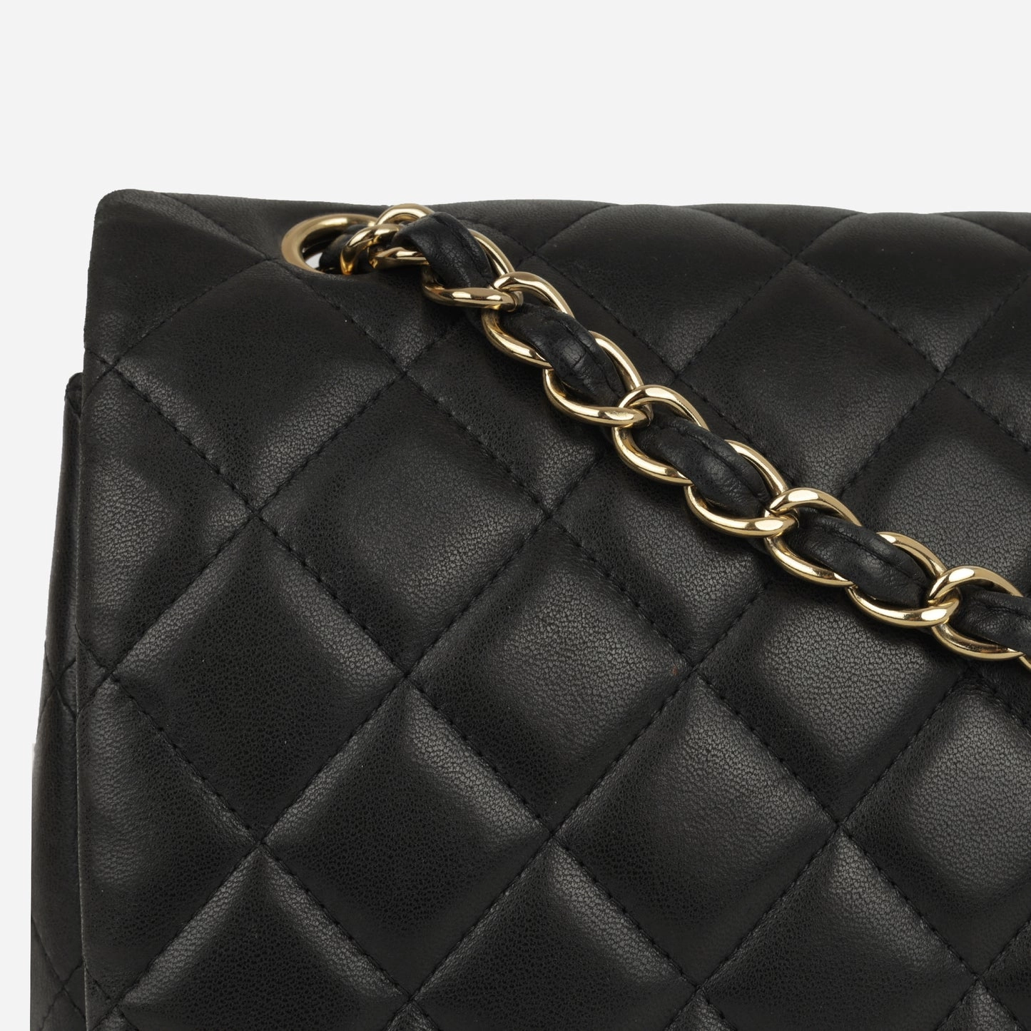 Chanel - Classic Flap Bag - Maxi - Black Lambskin CGHW - 2010 - Pre-Loved