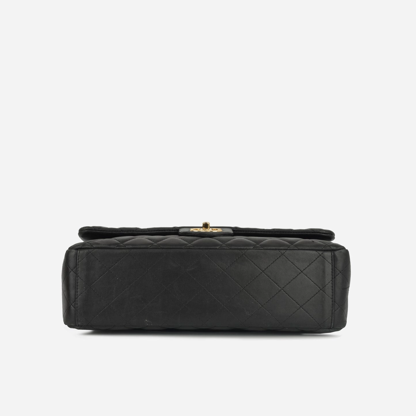 Chanel - Classic Flap Bag - Maxi - Black Lambskin CGHW - 2010 - Pre-Loved