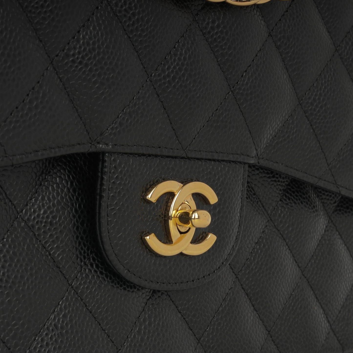 Chanel - Jumbo Classic Flap - Black Caviar GHW - 2017 - Pre-loved