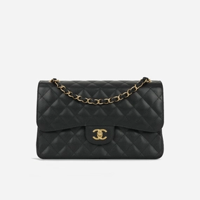 Chanel - Jumbo Classic Flap - Black Caviar GHW - 2017 - Pre-loved