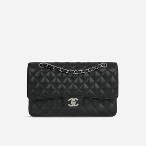 Chanel - Medium Classic Flap - Black Caviar SHW - 2008/09 - Pre-Loved