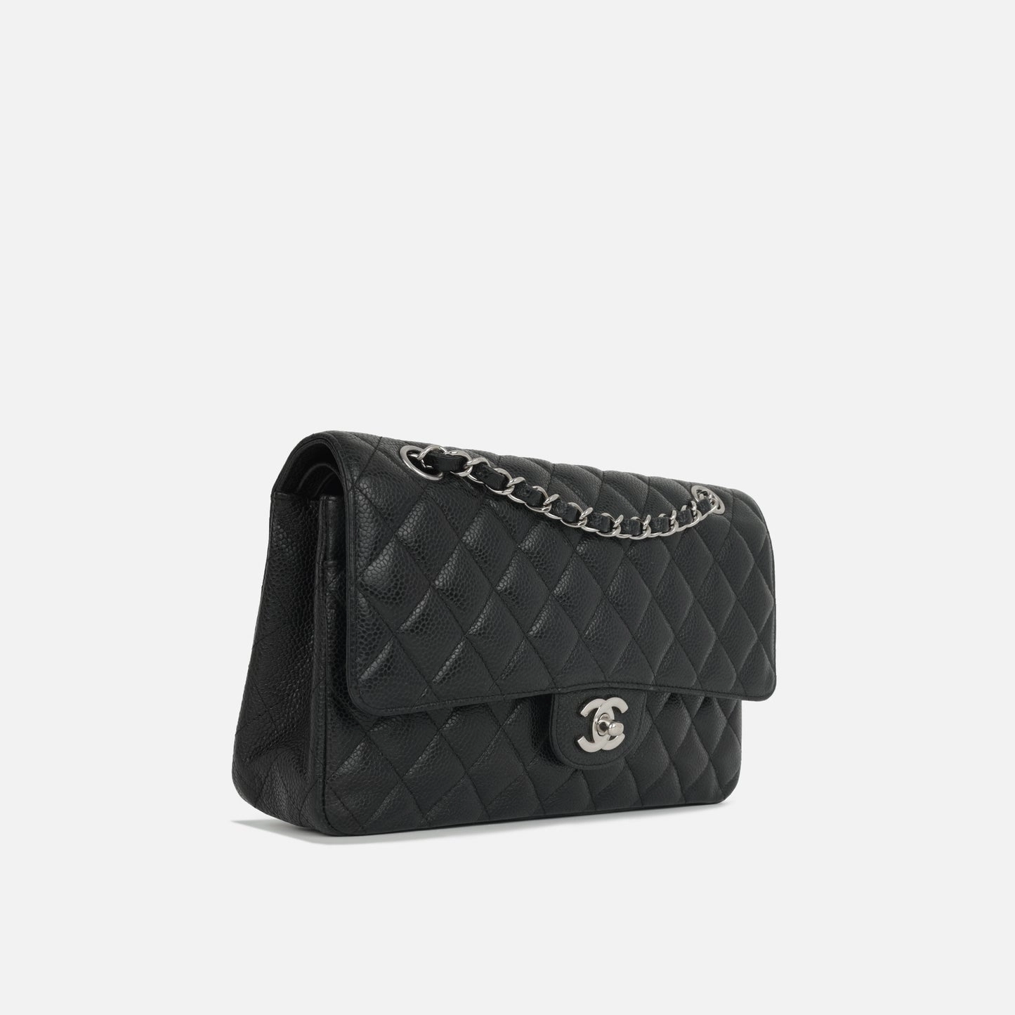 Chanel - Medium Classic Flap - Black Caviar SHW - 2008/09 - Pre-Loved