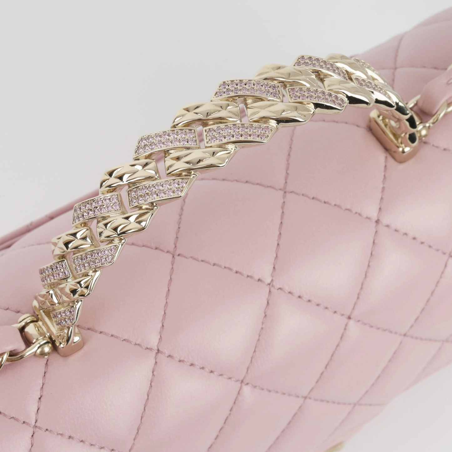 Chanel - Mini Top Handle Mtiers dart 23/24 - Pink Lambskin CGHW - Pristine Condition