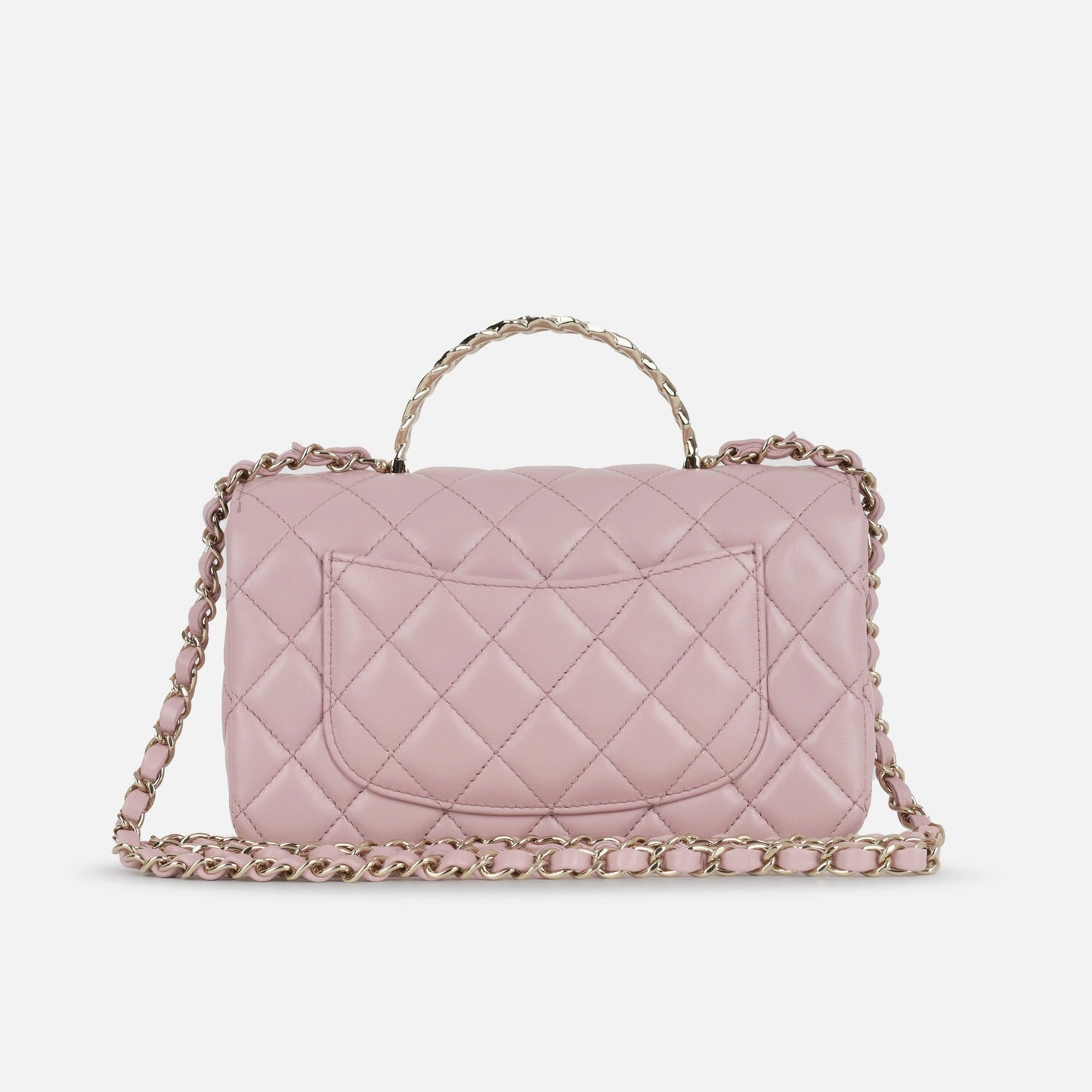 Chanel - Mini Top Handle Mtiers dart 23/24 - Pink Lambskin CGHW - Pristine Condition