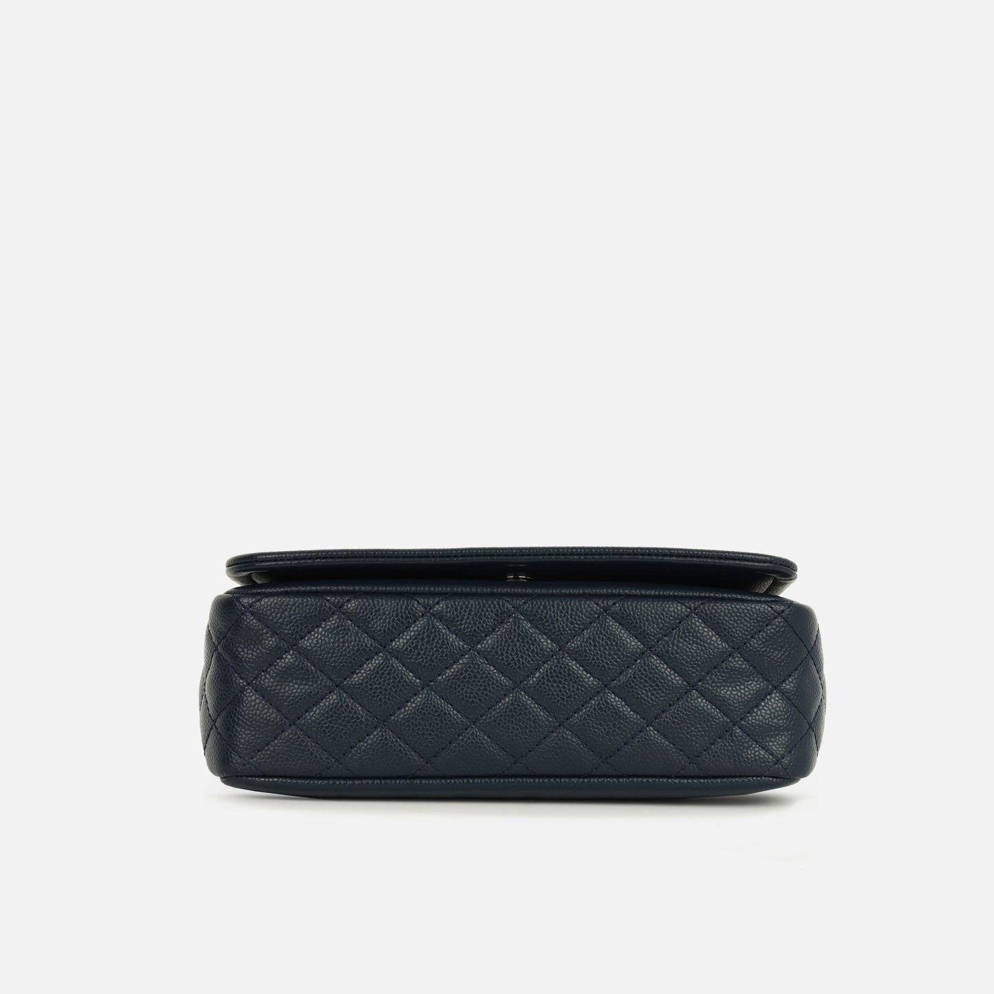 Chanel - Timeless CC Single Flap - Navy Caviar SHW - Pre-Loved - 2011