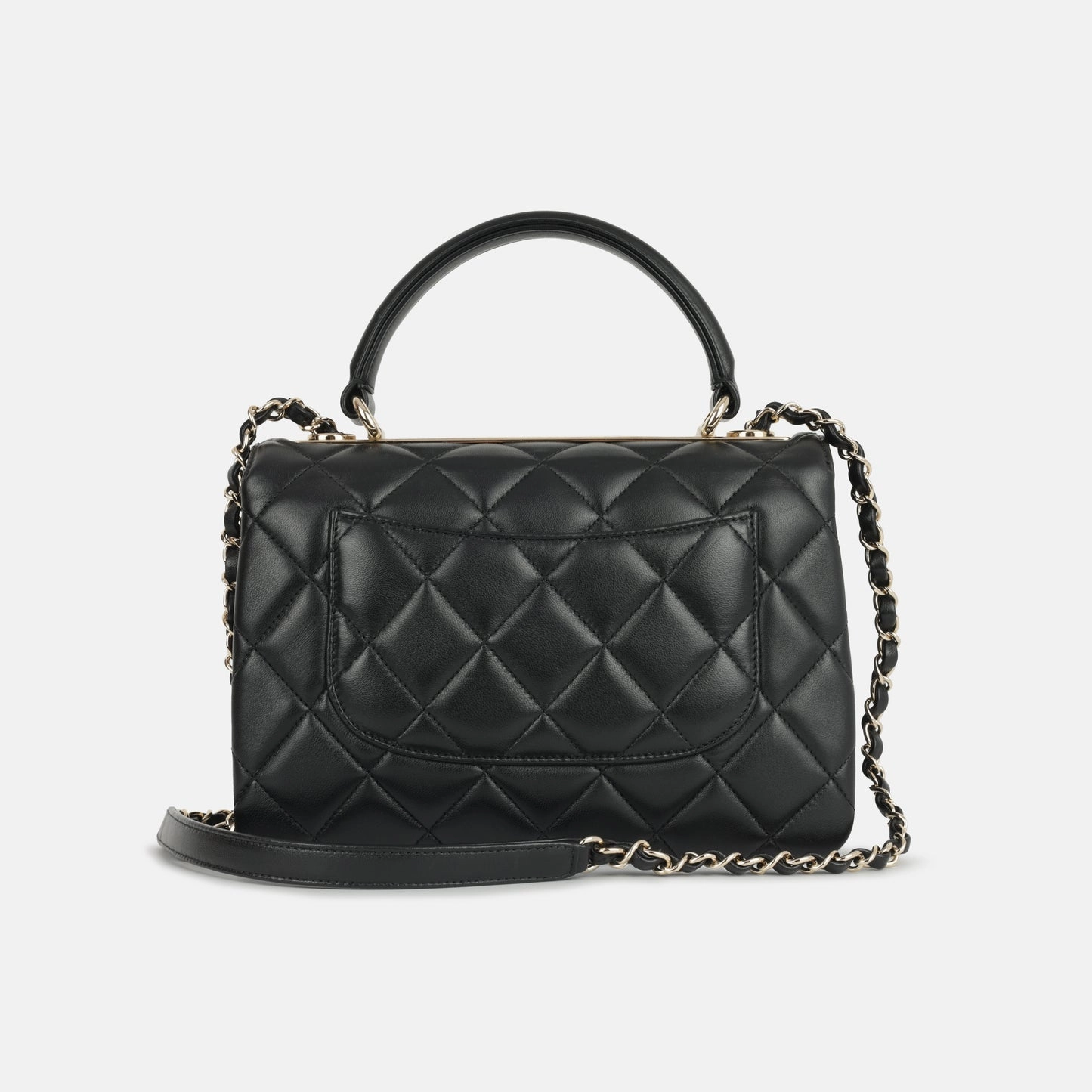 Chanel - Trendy CC Flap Bag - Small - Black Lambskin CGHW - Pre-loved