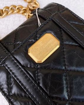 Chanel Aged Calfskin Mini Crossbody Bag with Handle