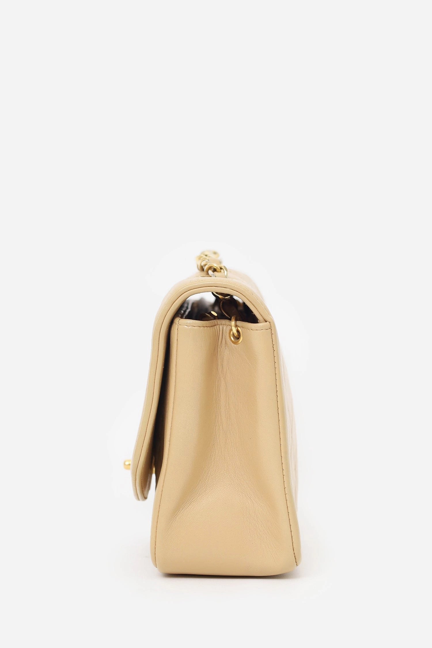 Chanel Beige Lambskin Small Diana Flap Bag