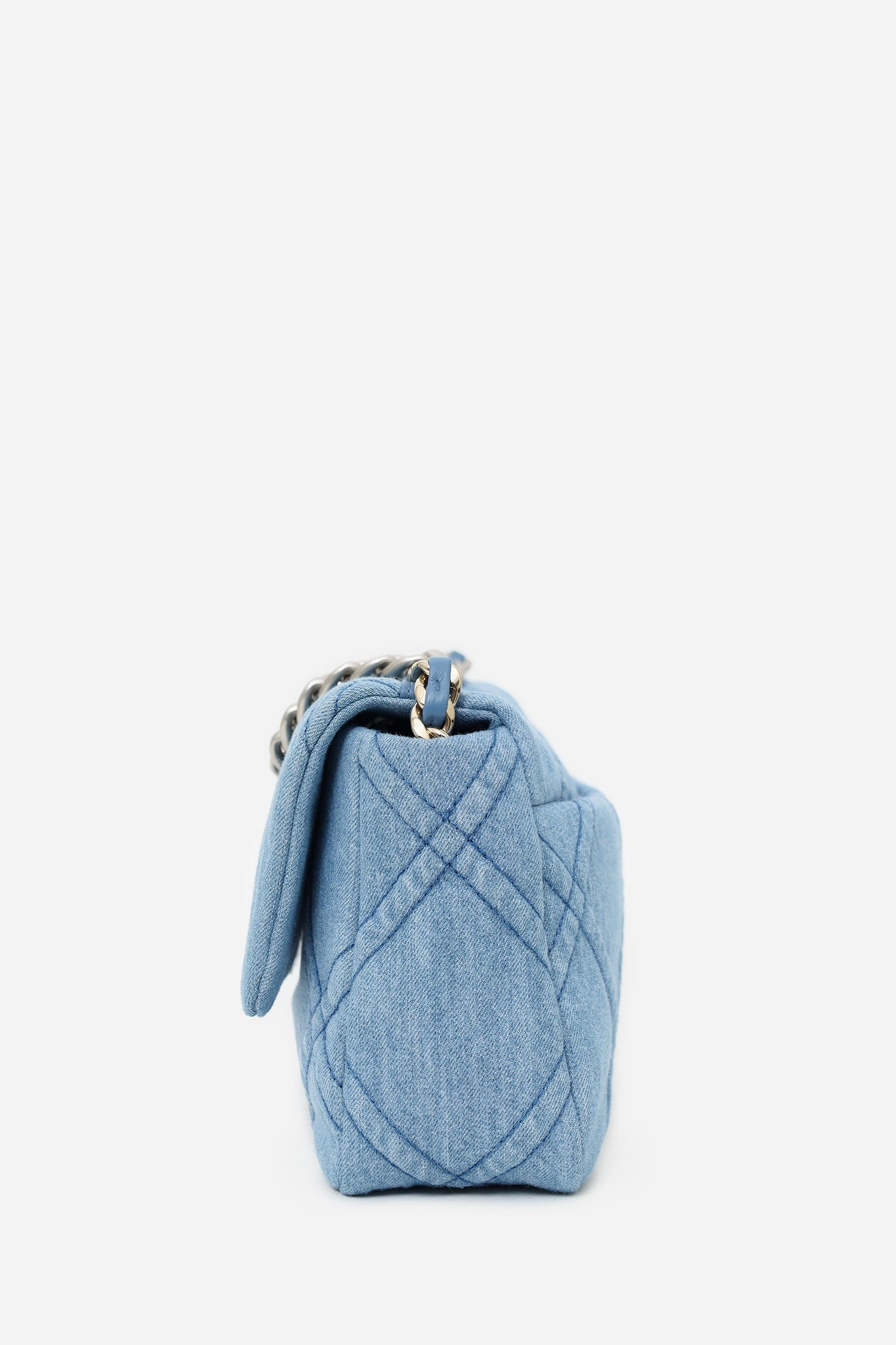 Chanel Blue Denim 'Chanel 19' Medium Flap Bag