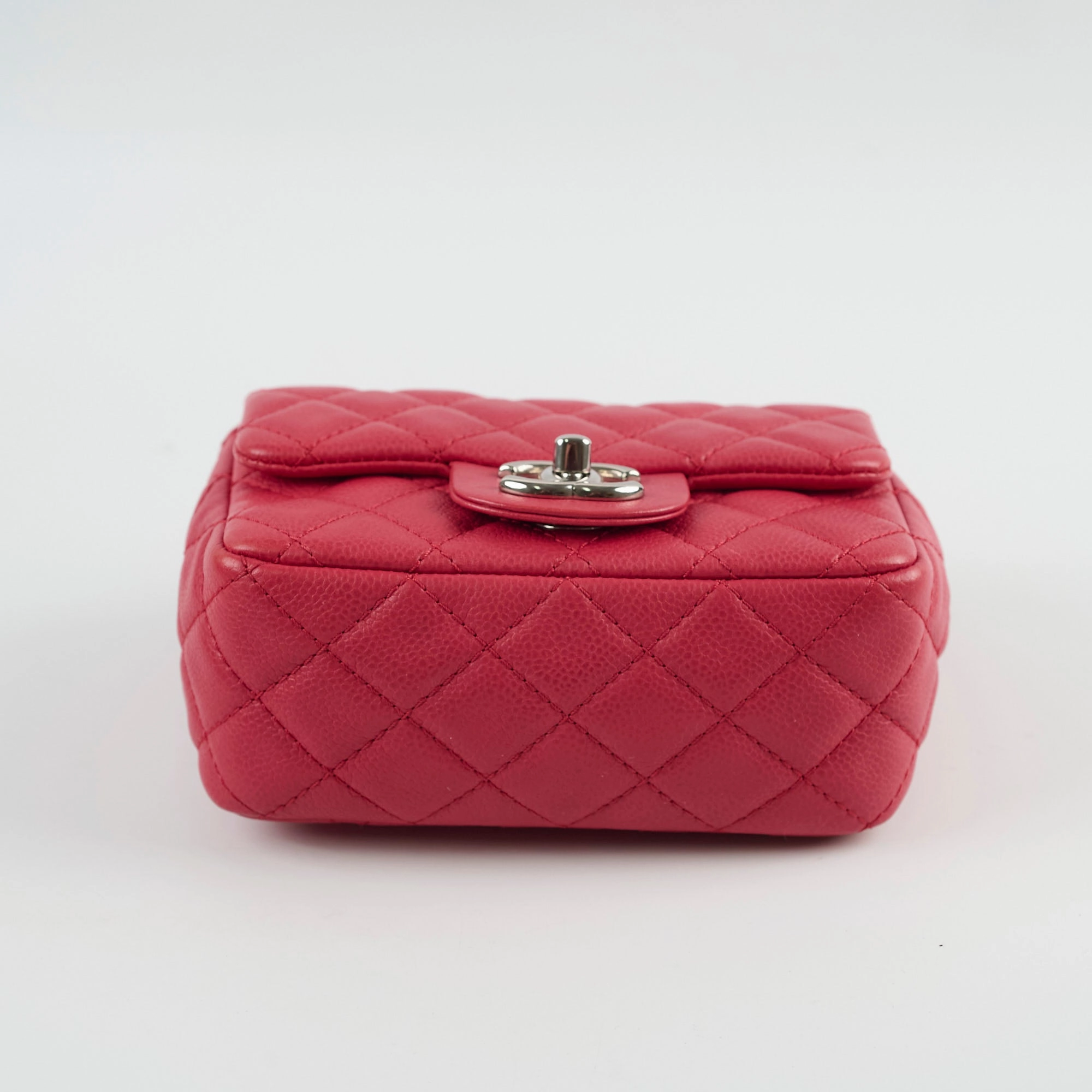 Chanel Caviar Mini Square Red