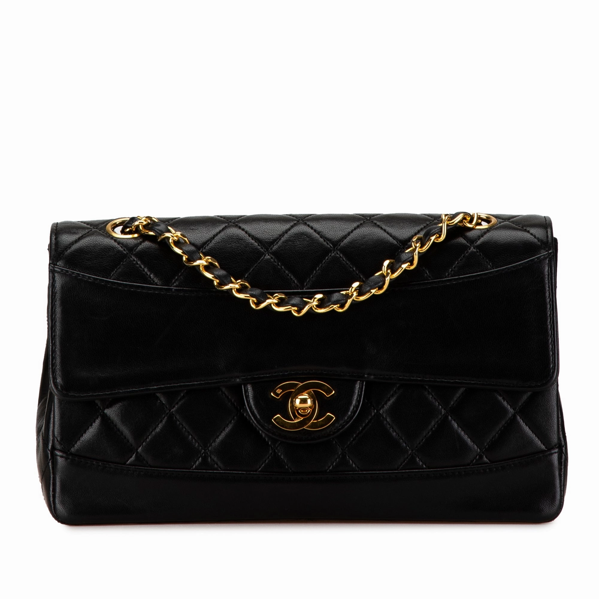 Chanel CC Matelasse Lambskin Flap Crossbody Bag (21523)