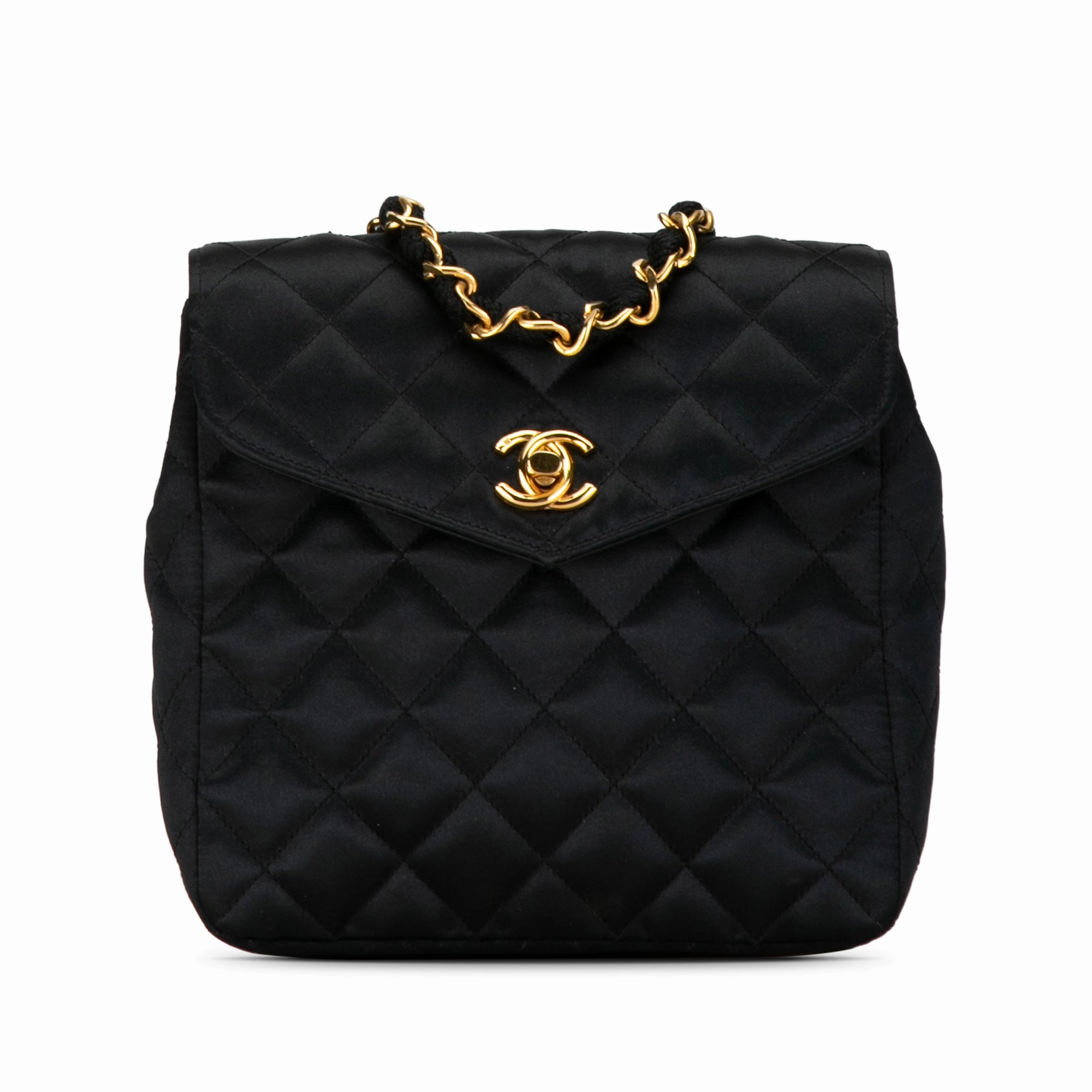 Chanel CC Quilted Satin Crossbody (21556)