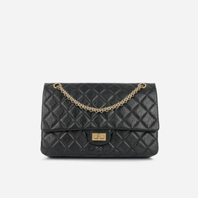 Chanel Chanel - 2.55 Reissue Flap Bag - 226 - Black Aged Calfskin GHW - Pre-Loved -2011
