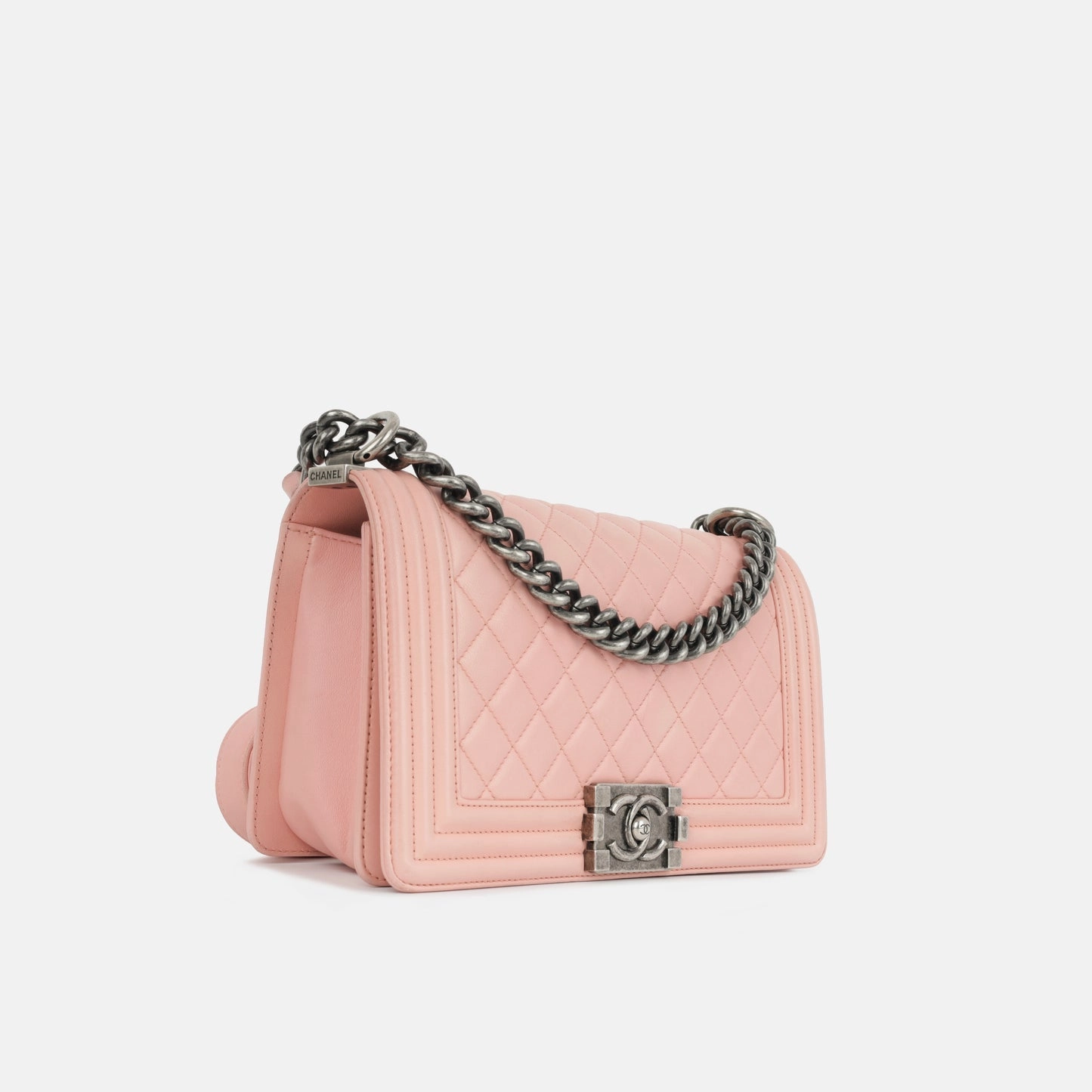 Chanel Chanel - Old Medium Boy Bag - Pink Lambskin RHW - 2014/15