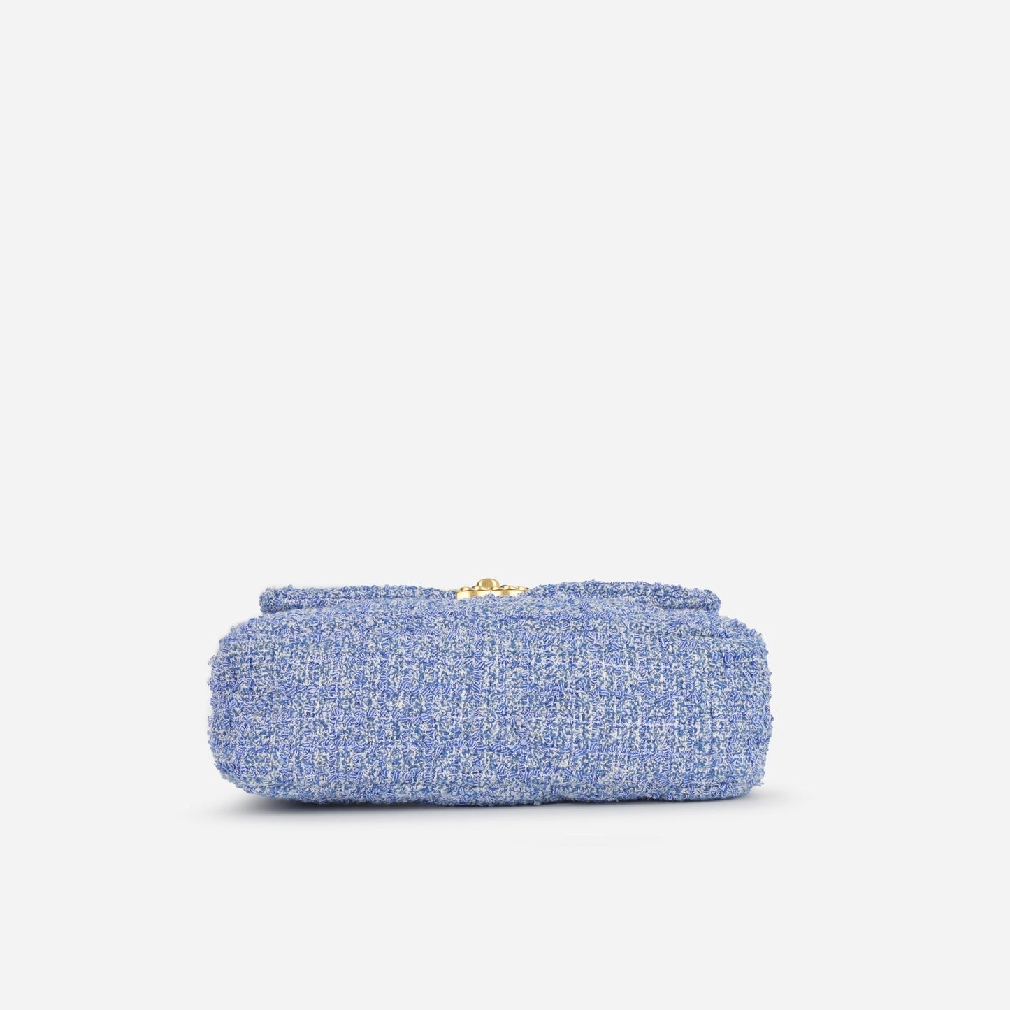 Chanel Chanel - Small 19 Flap Bag - Mixed Blue Tweed MHW - Plaque Series - Pre-Loved