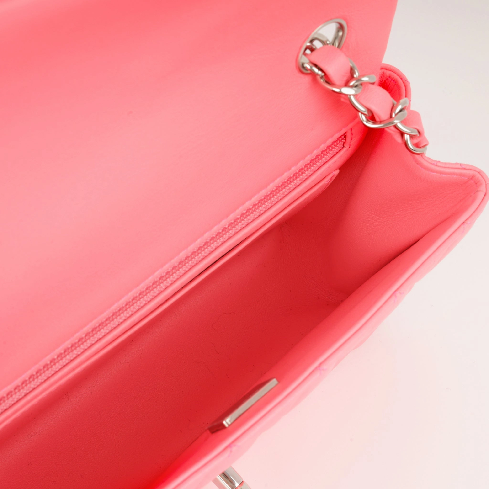 Chanel Classic Flap Bag - Neon Pink (NWT)