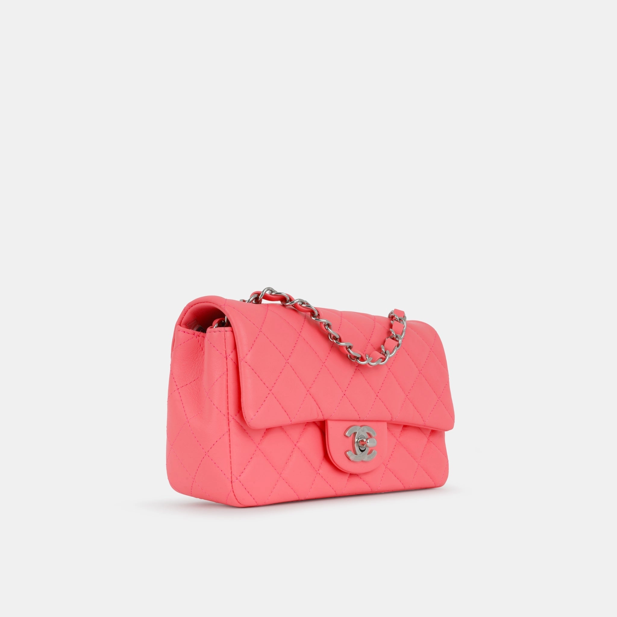 Chanel Classic Flap Bag - Neon Pink (NWT)