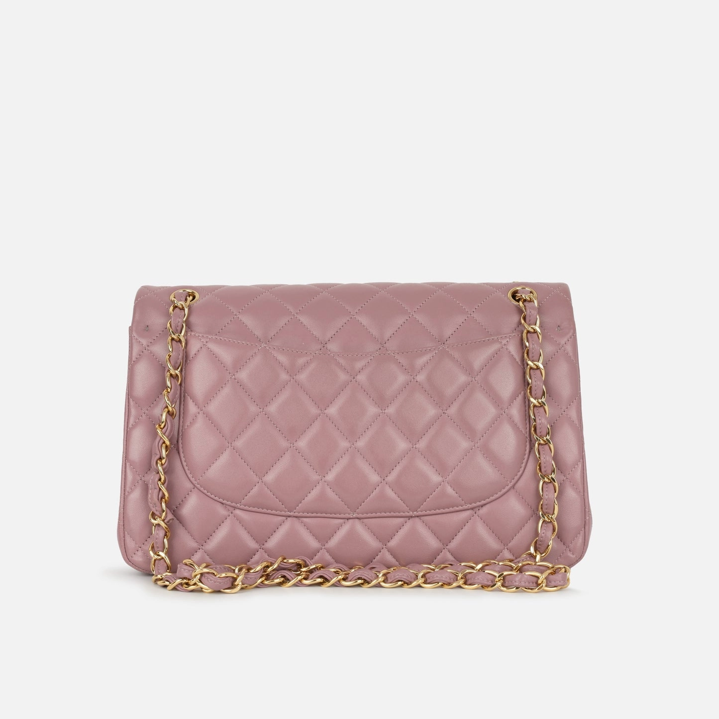 Chanel Classic Flap Bag Jumbo Mauve Lambskin CGHW