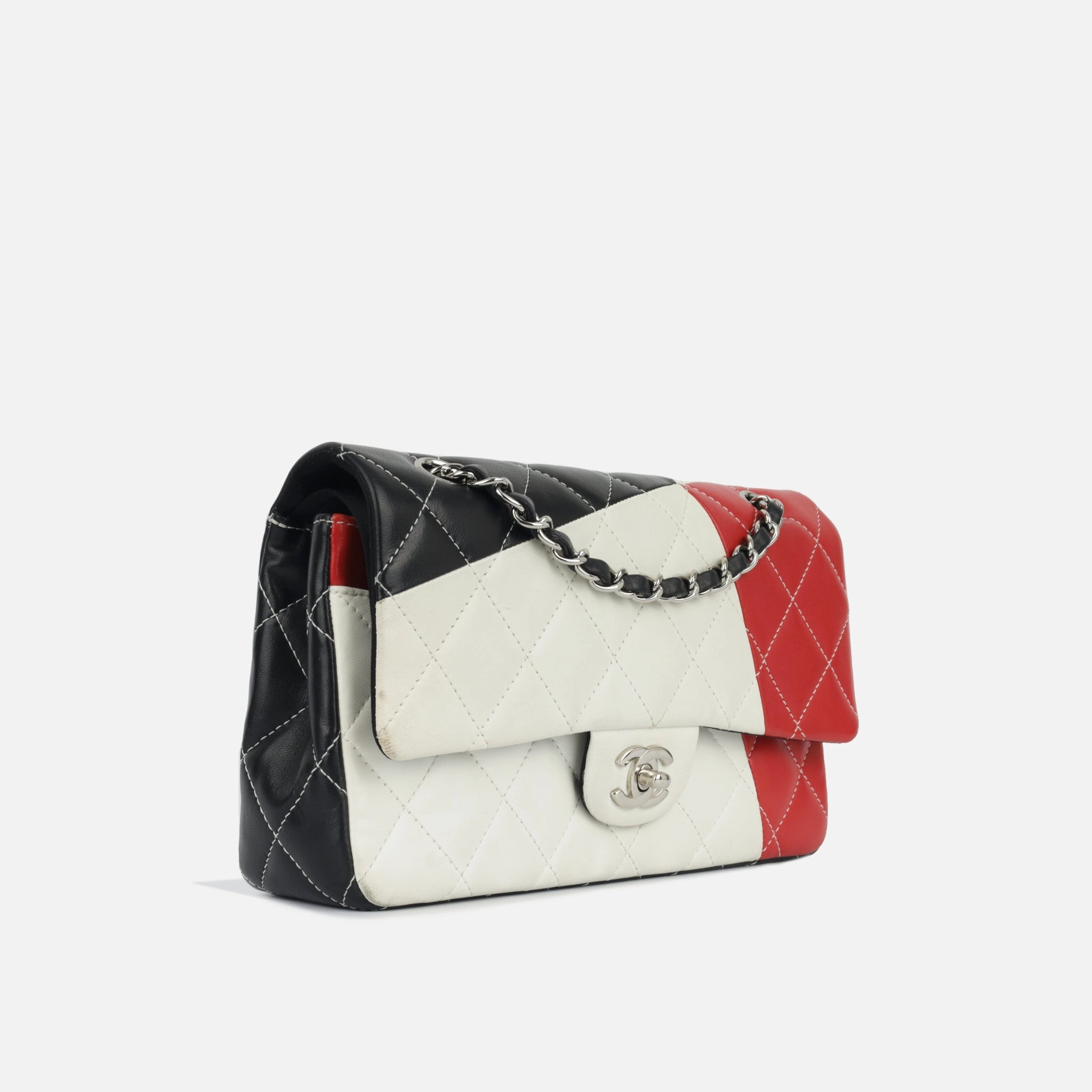 Chanel Colorblock Classic Flap Bag - Medium